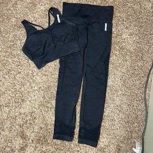 Gymshark Energy Seamless Leggings And Crop Sports Bra Set